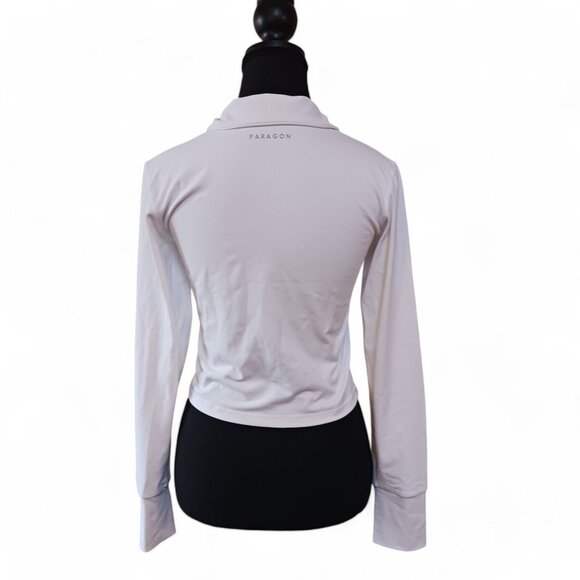 Paragon Fitwear Sedona Ether Cropped 1/4 Zip White Pullover - Picture 6 of 10